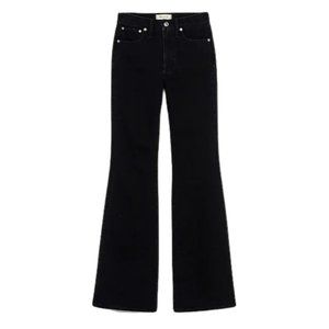 NWOT Womens Madewell Black The Perfect Vintage Flare Jean in Sherborn Wash NEW